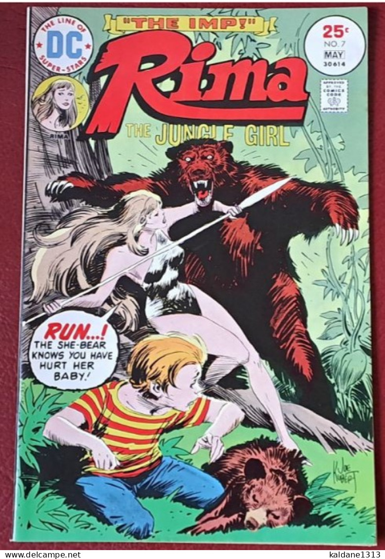 Rima The Jungle Girl 1 à 7 Série Complète De Chez DC 1974-1975 EO En Anglais Très Bon état Tarzan - DC