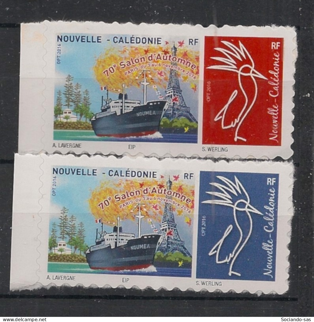 NOUVELLE-CALEDONIE - 2016 - N°YT. 1291 à 1292 - Salon Paris - Neuf Luxe ** / MNH / Postfrisch - Nuevos