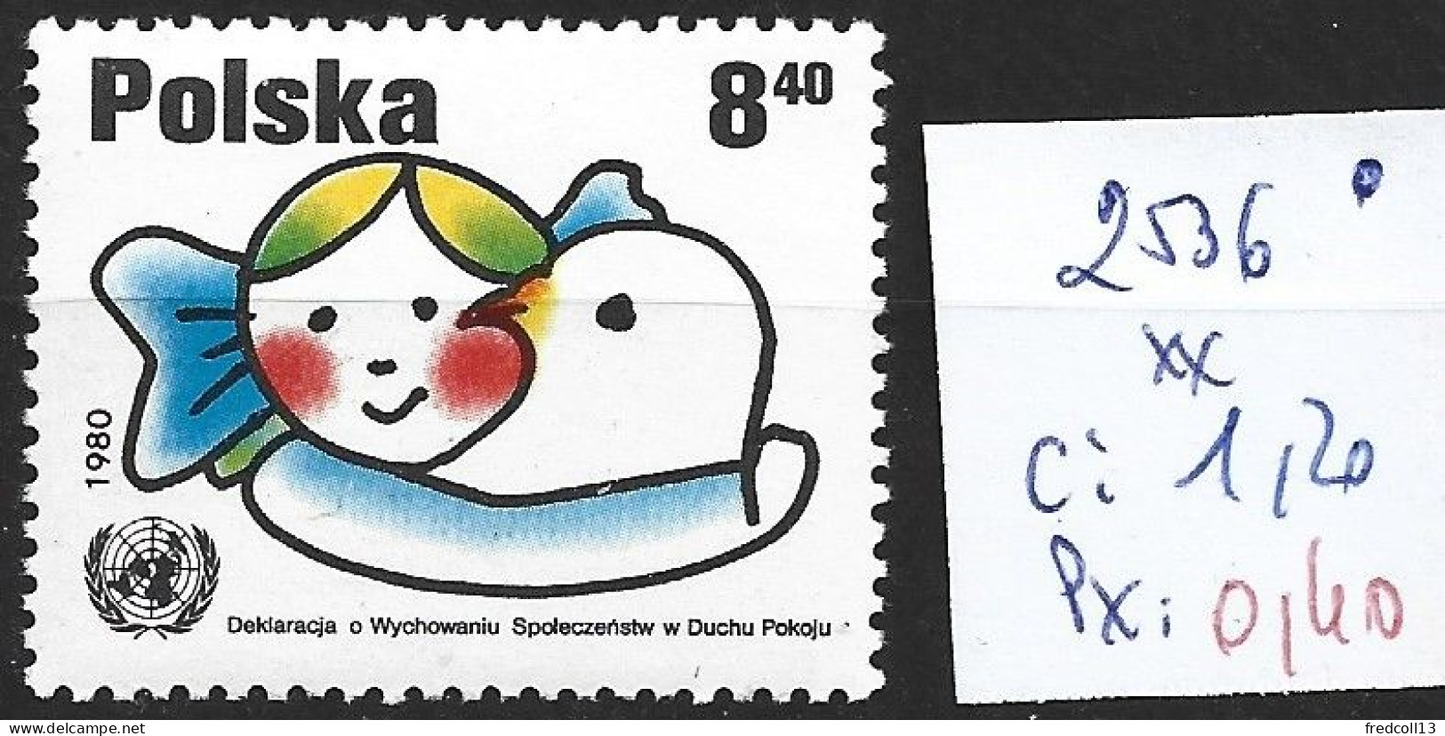 POLOGNE 2536 ** Côte 1.20 € - Nuevos