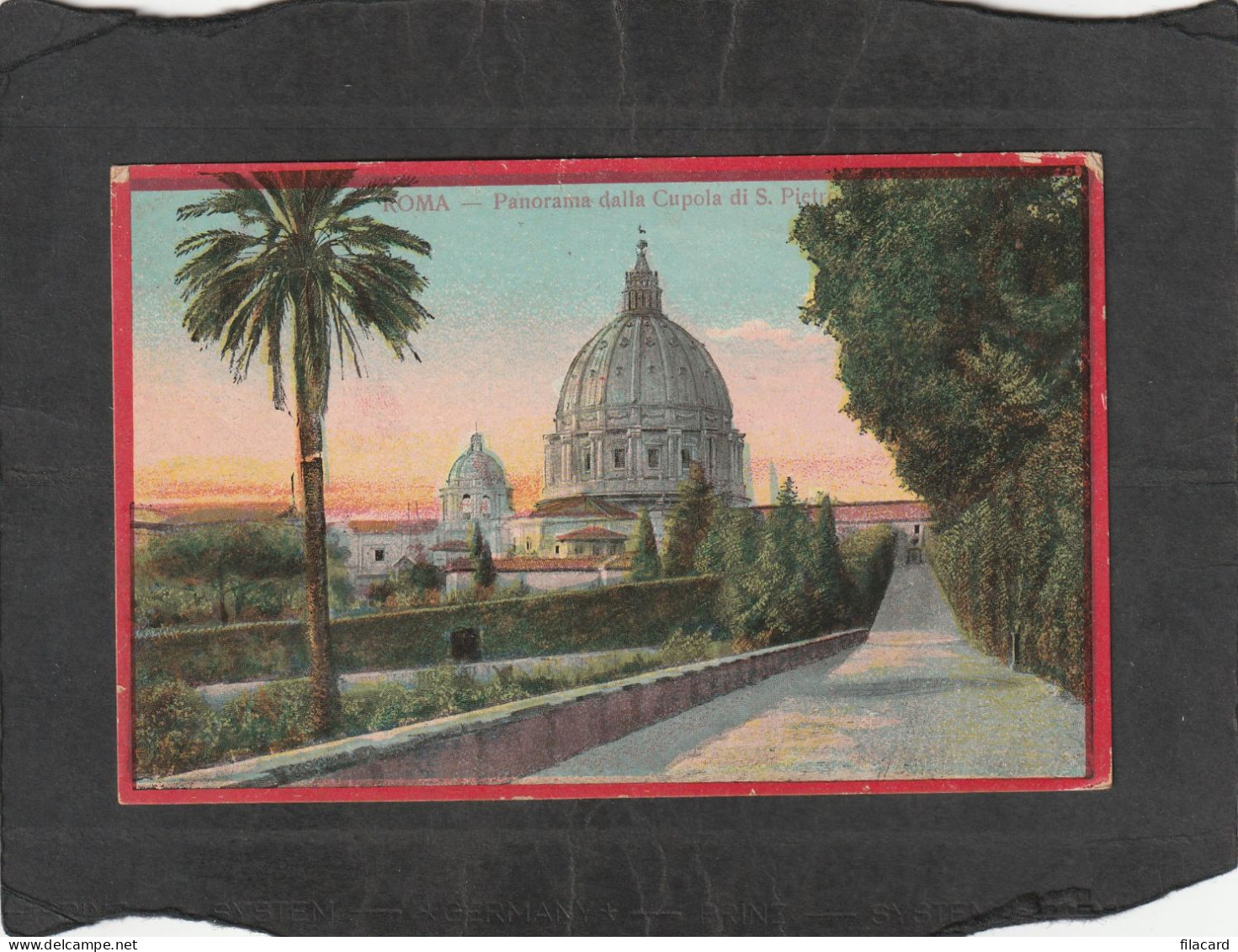 127858          Italia,      Roma,   Panorama  Dalla   Cupola  Di  S.  Pietro,   NV - Mehransichten, Panoramakarten