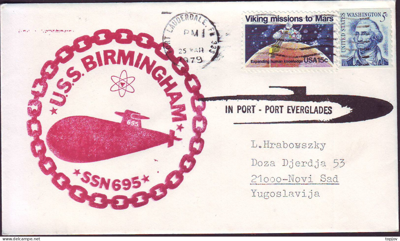 USA - US NAVY  USS BIRMINGHAM  SSN695 - ATOMIC SUBMAR. - 1979 - Sottomarini