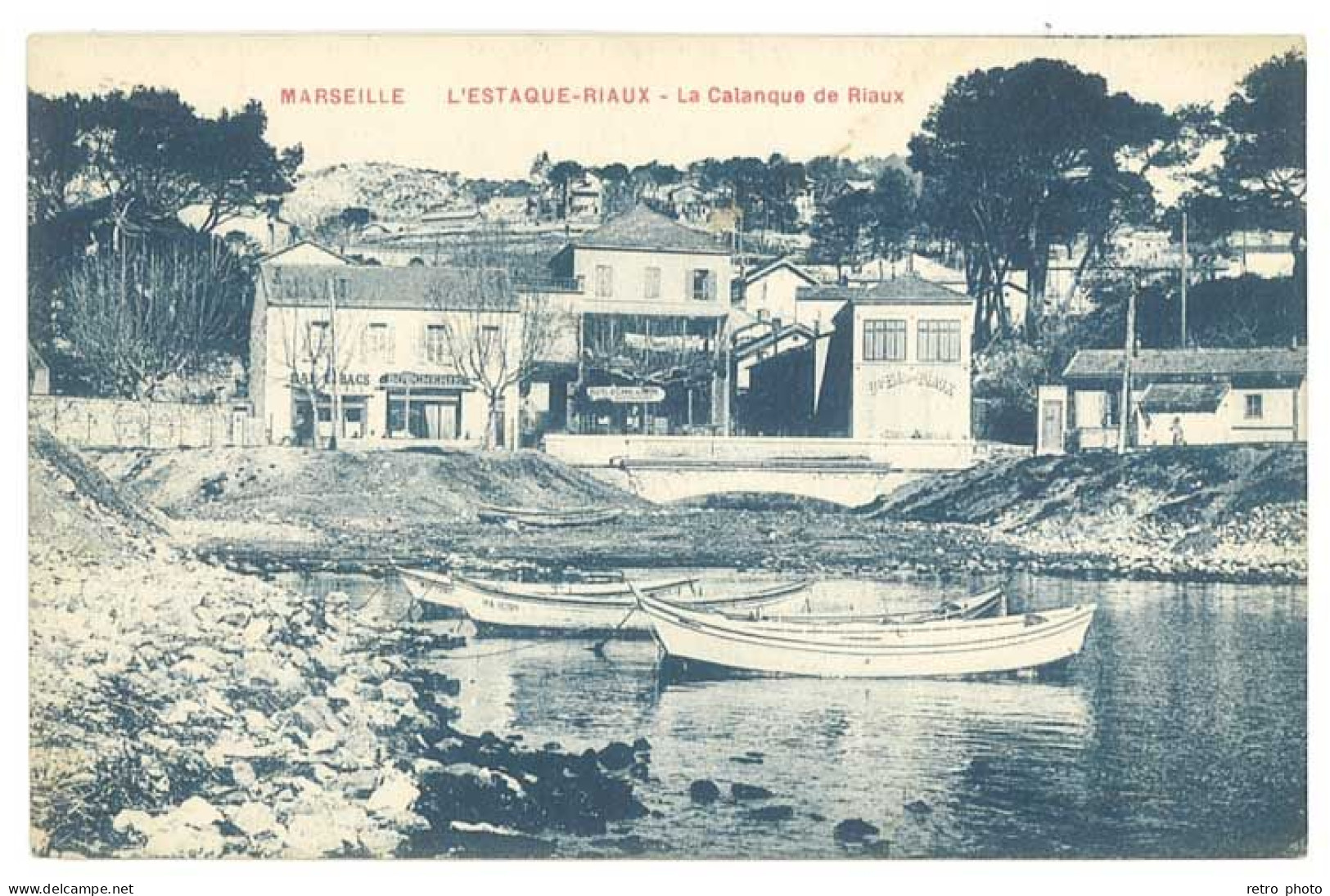 Cpa Marseille - L'Estaque Riaux - La Calanque De Riaux - L'Estaque