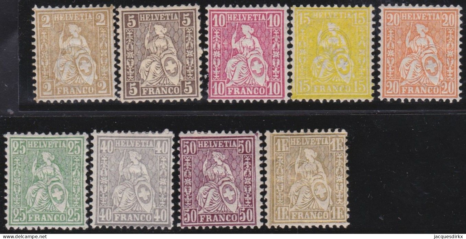 Suisse   .  Yvert  .    49/57     .       *        .    Neuf Avec Gomme - Unused Stamps
