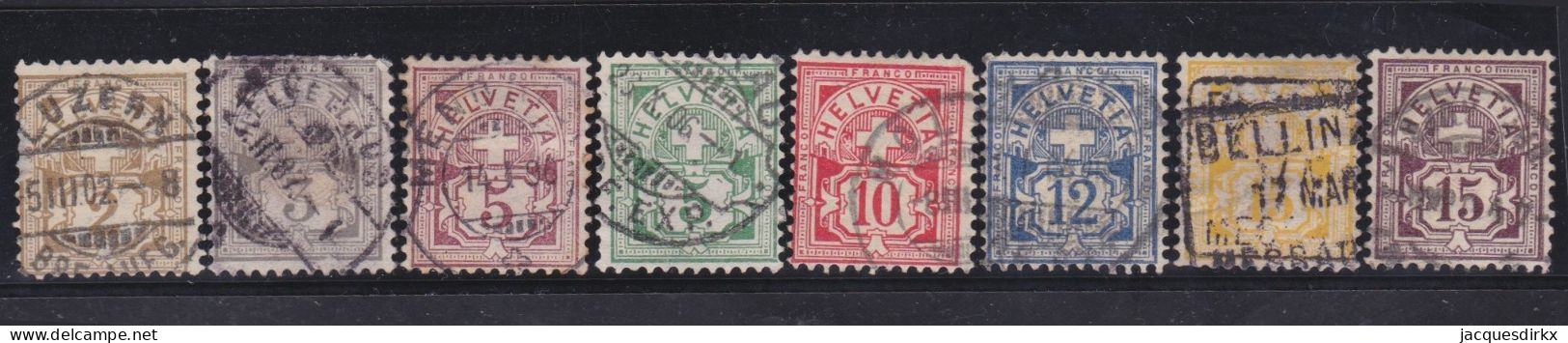 Suisse   .  Yvert  .    63/70    .        O        .    Oblitéré - Used Stamps