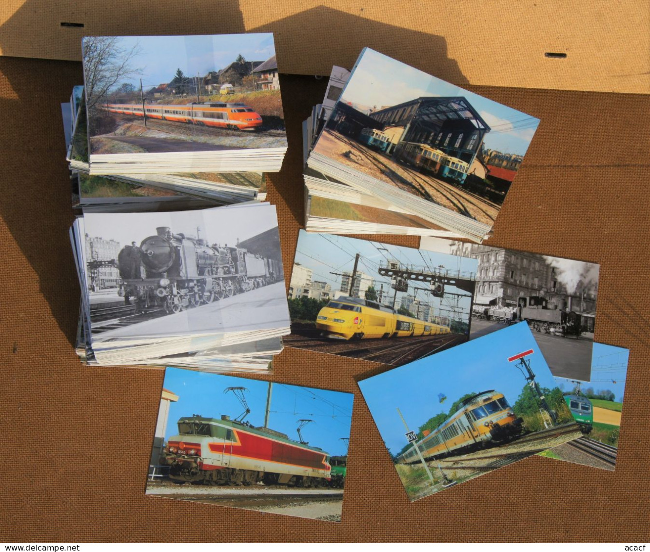 871 Cartes Postales Ferroviaires ACACF - - 500 Postcards Min.