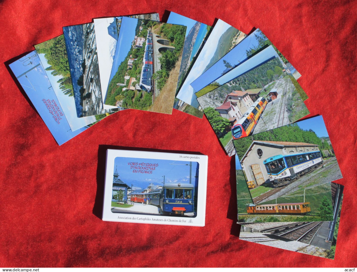 871 cartes postales ferroviaires ACACF -