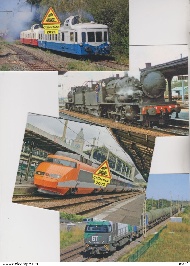 871 cartes postales ferroviaires ACACF -