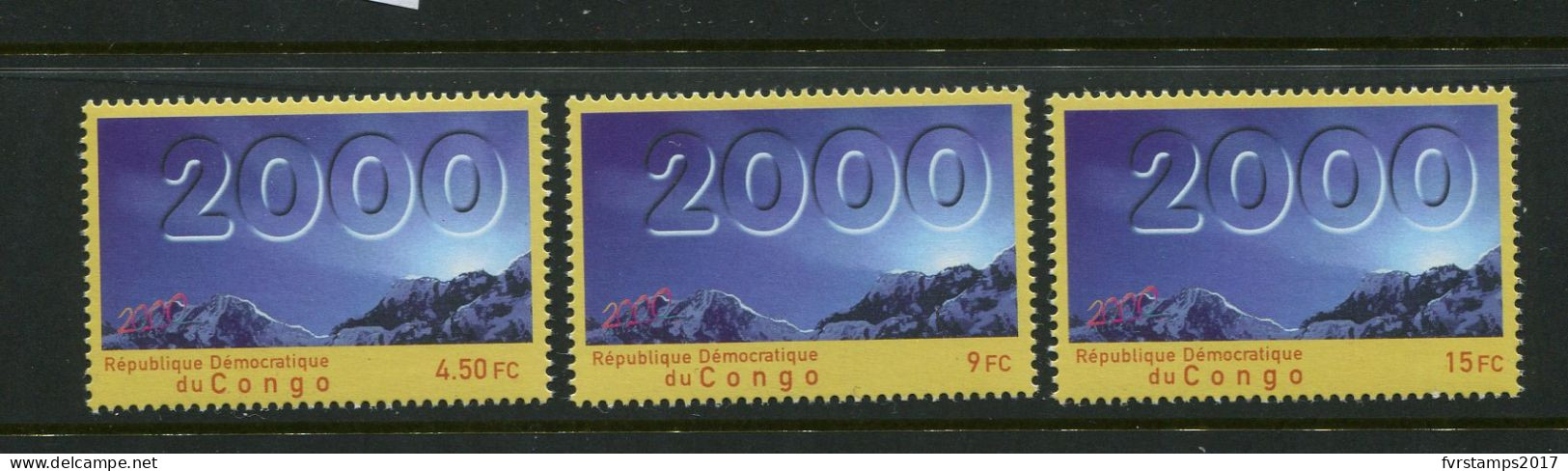 R.D. Congo - 2000 - OCB 1828-1830 - MNH ** - Millennium Millénaire History Century - Cv € 11,50 - Nuevos