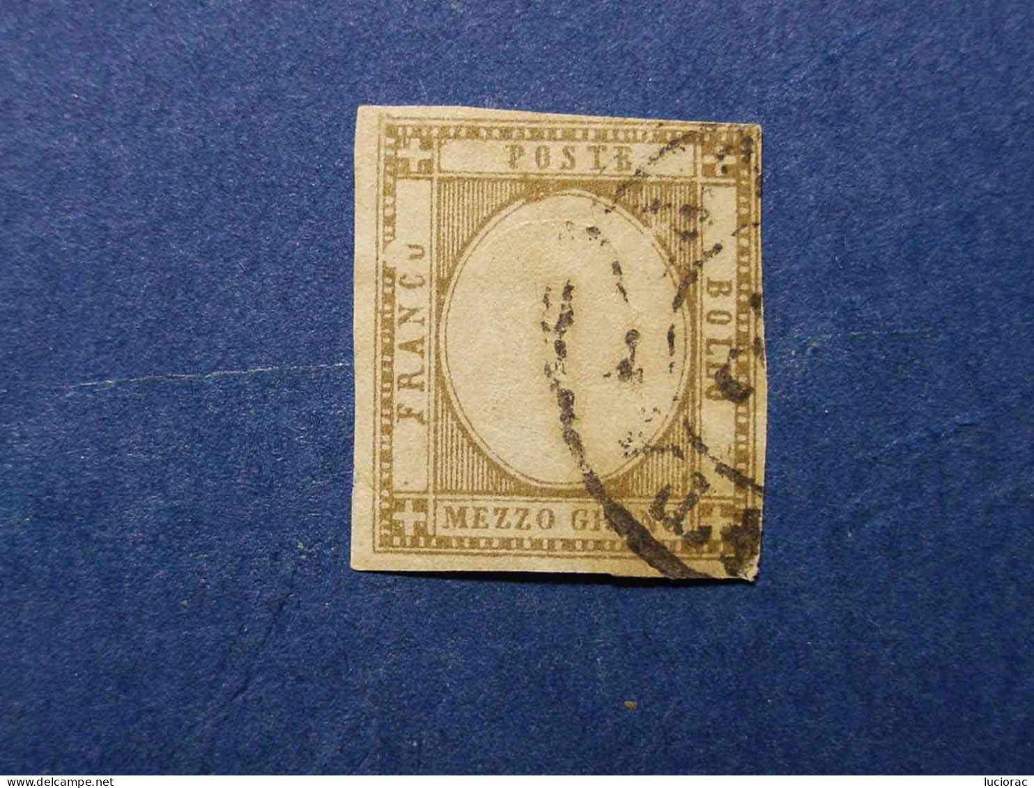 PROVINCE NAPOLETANE 1861 GR. 1/2 BISTO BRUNO FIRMATO - Neapel