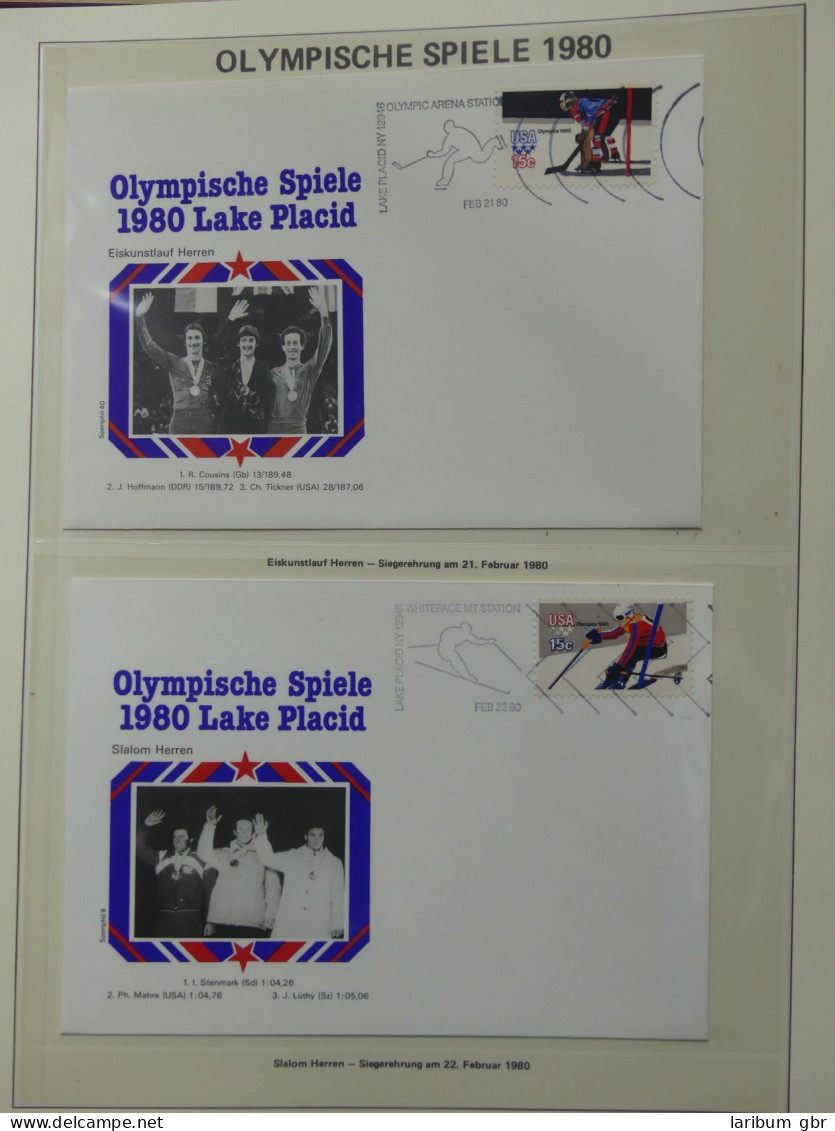 Motiv Sport Olympische Spiele 1980 im Vordruck #LY517