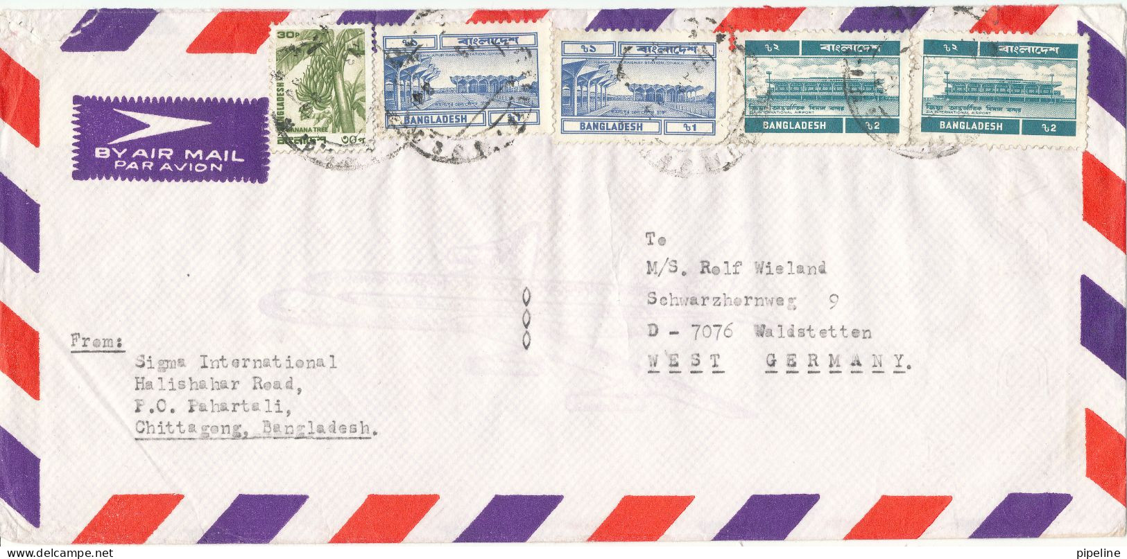 Bangladesh Air Mail Cover Sent To Germany - Bangladesh