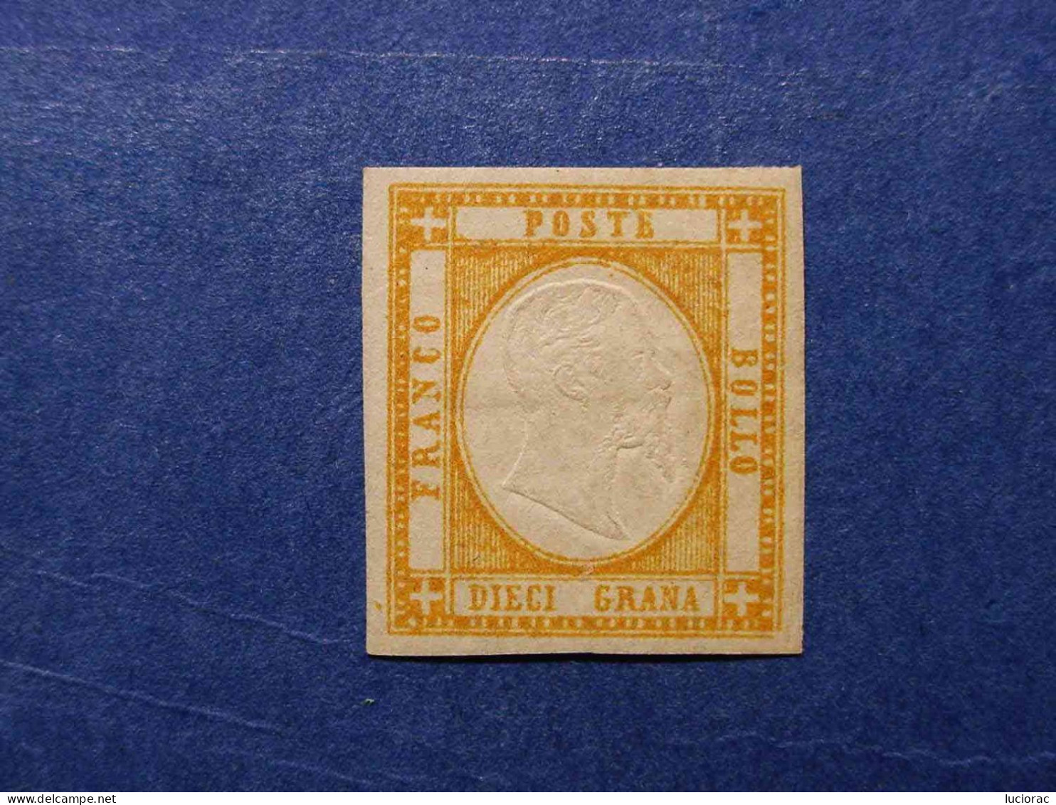 PROVINCE NAPOLETANE 1861 GR. 10 ARANCIO * - F.TO DIENA RAFFAELE - Naples