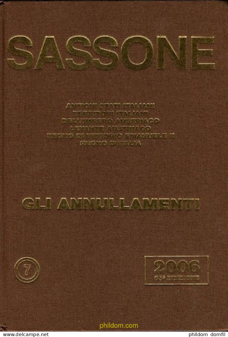 Sassone 2006 Annullamenti - Thématiques