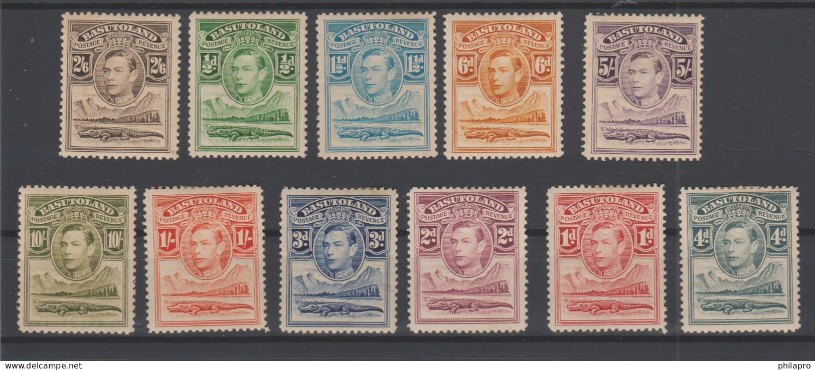 BASOUTOLAND     Yvert N°18/28  Complete  Set  *MH HINGED  Réf  S°134 - America (Other)