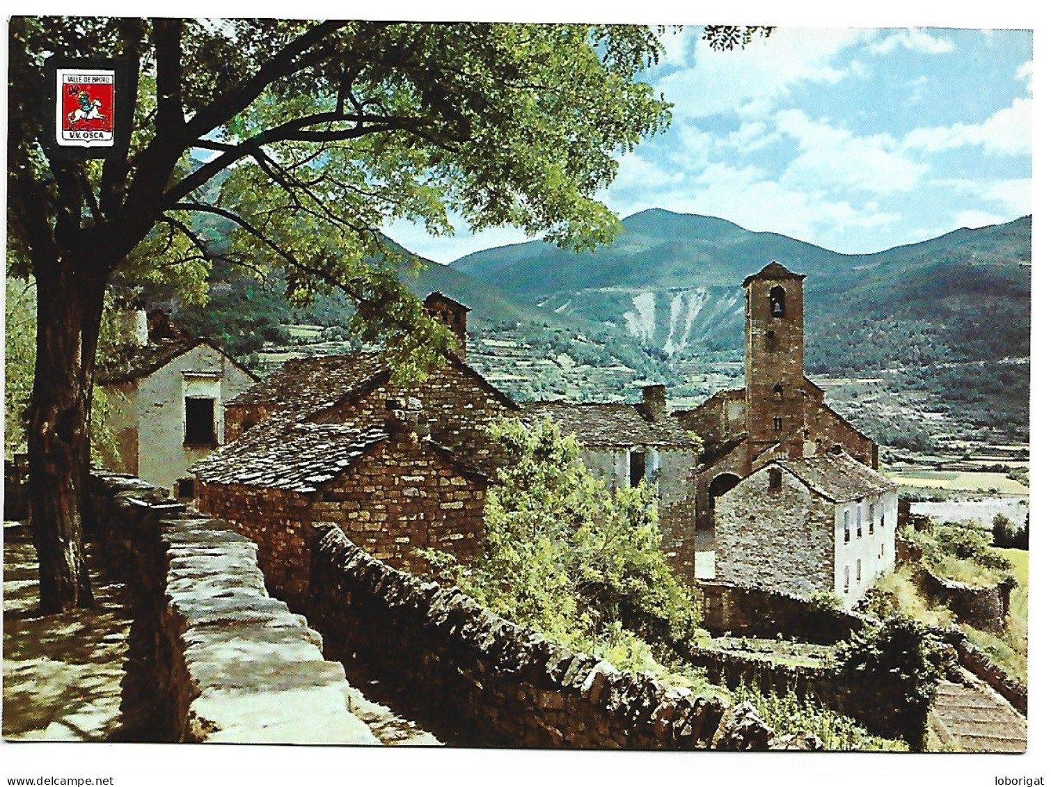 IGLESIA Y TORRE / CHURCH AND TOWER.- VALLE DE BROTO, ALTO PIRINEO DE ARAGON.- OTO - HUESCA.- ( ESPAÑA ) - Huesca