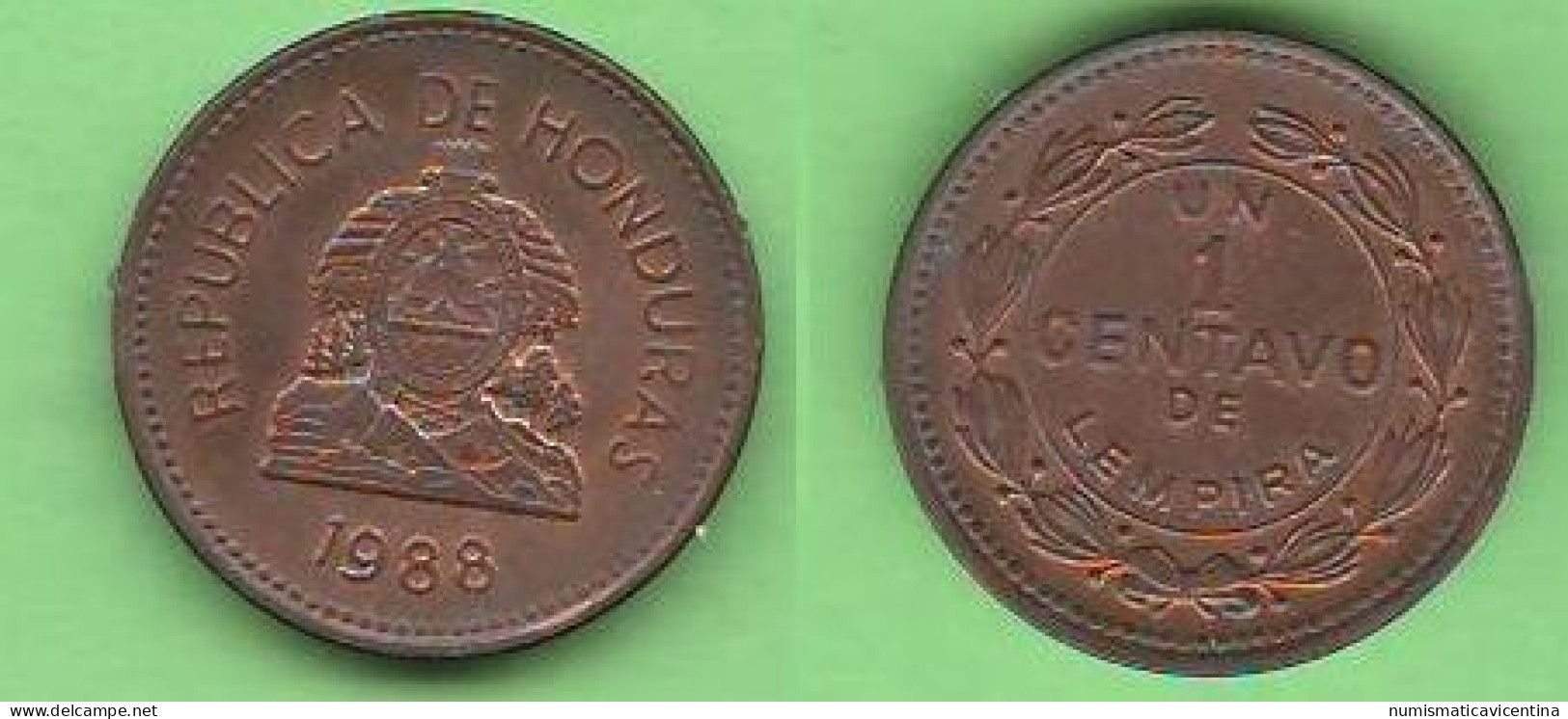 Honduras 1 Centavo 1988 Bronze Coin - Honduras
