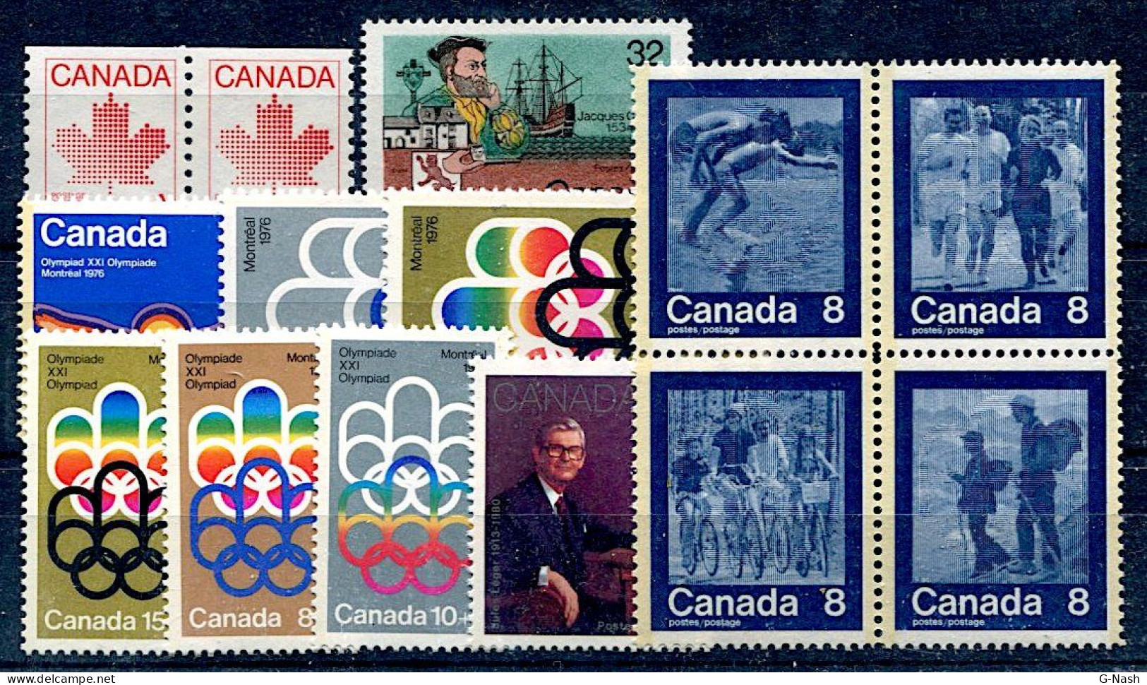 Canada - Lot De 14 Timbres Neufs** - Verzamelingen