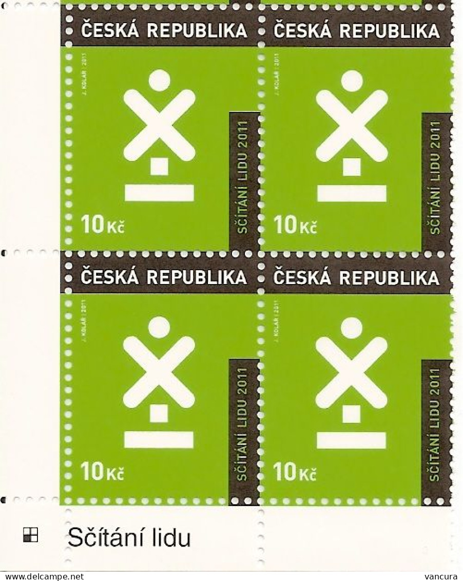 ** 666 Czech Republic Census 2011 - Unused Stamps