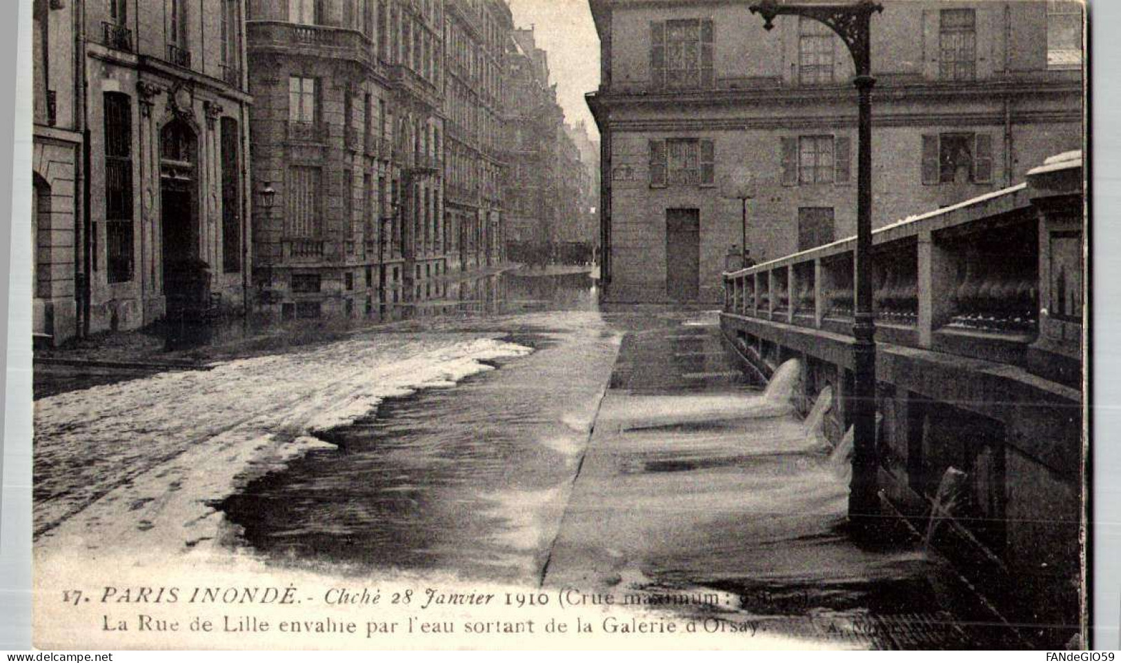 Paris - Inondation De 1910 - Rue De Lille ////  ALB 1 ///   26 - La Crecida Del Sena De 1910