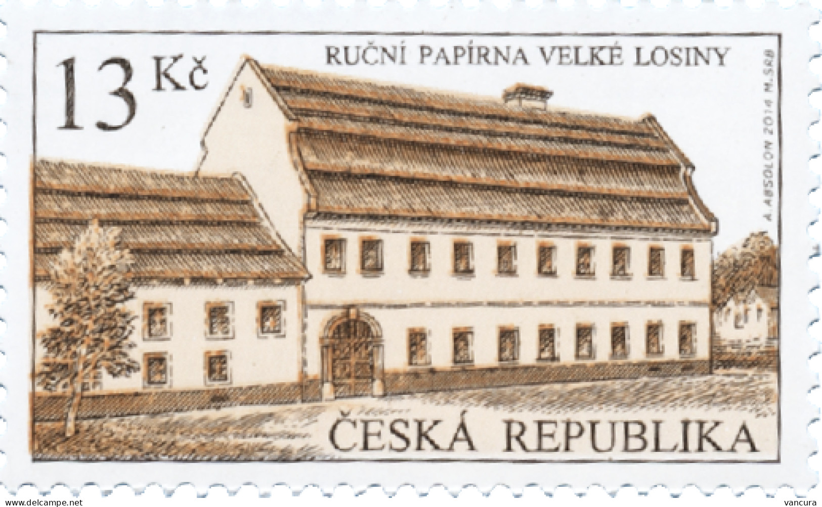 807 Czech Republic Handmade Paper Mill In Velke Losiny 2014 Groß Ullersdorf - Fabrieken En Industrieën