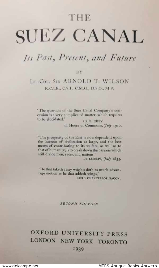 The Suez Canal : Its Past, Present, And Future  - Transports