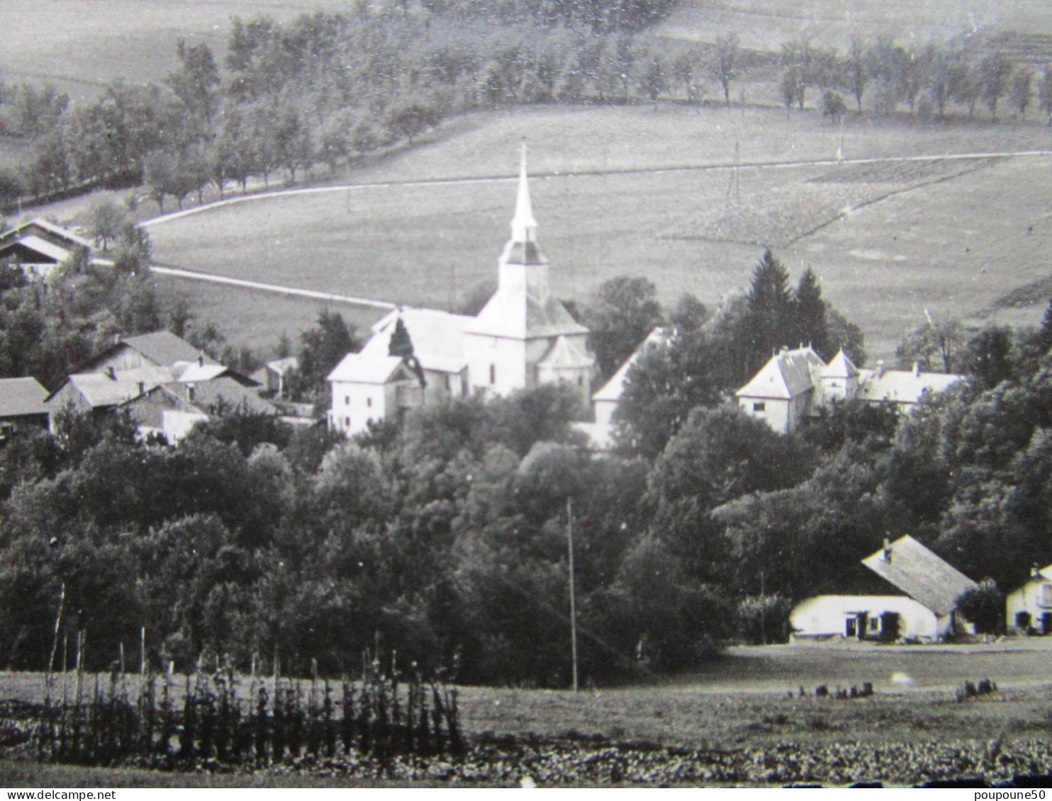 CP 74 Haute Savoie HABERE LULLIN Près Habère Poche Et Boëge  - Vue Générale Du Village  Posté Mieussy Timbré 1961 - Boëge