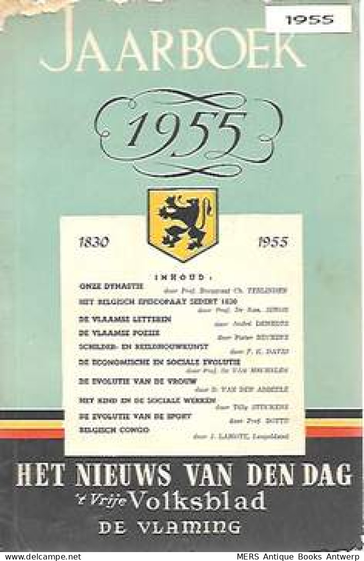 Jaarboek 1955 Van 'Het Nieuws Van Den Dag', 't Vrije Volksblad' En 'De Vlaming'. - Cinéma & Télévision