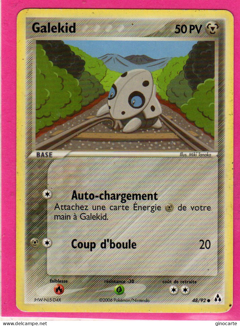 Carte Pokemon 2006 Ex Createur De Legende 47/92 Galekid 50pv Bon Etat - Ex