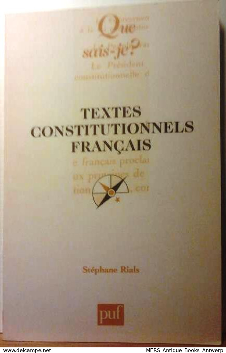 Textes Constitutionnels Français - Recht