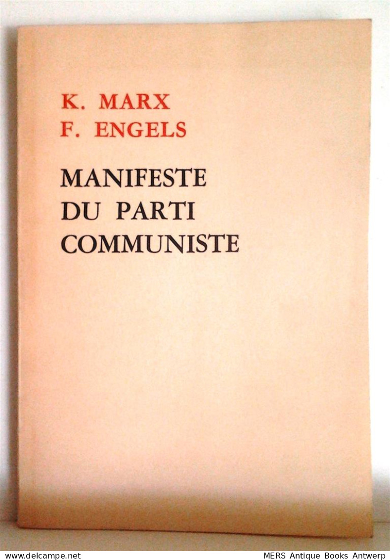 Manifeste Du Parti Communiste - Sociologia