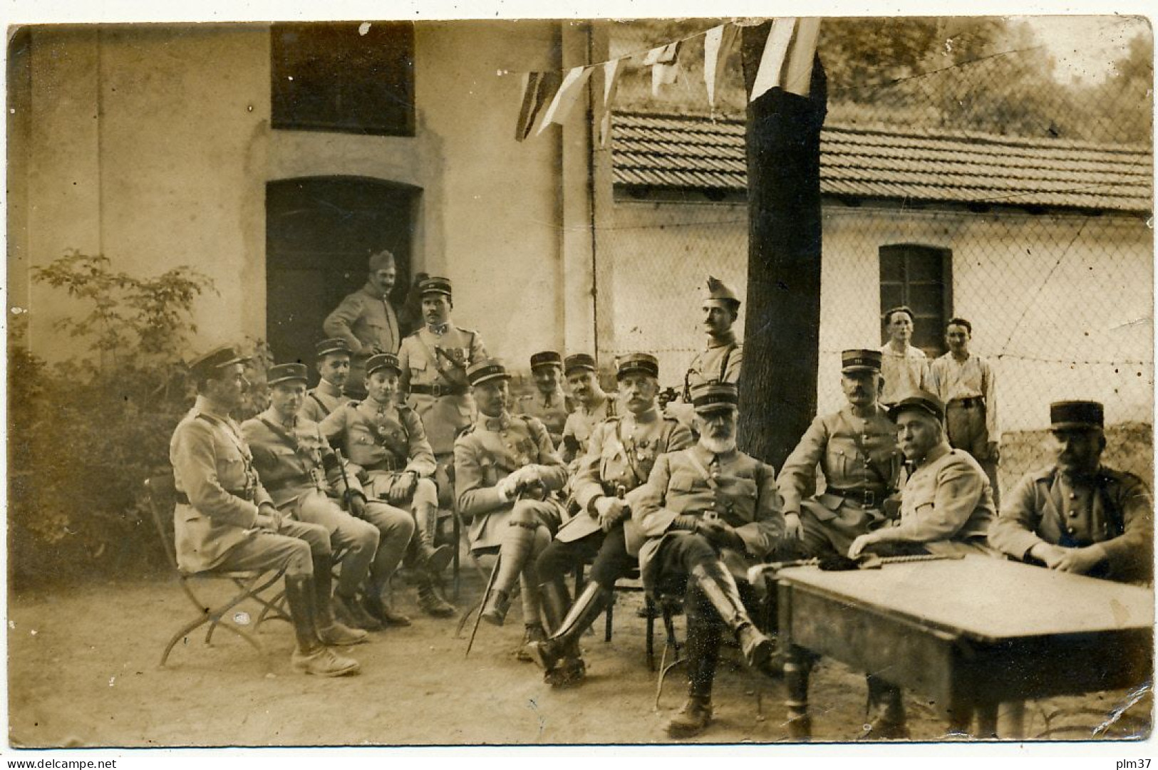 DIEUZE - Carte Photo Militaire - Groupe D'Officiers Du 114° - Dieuze