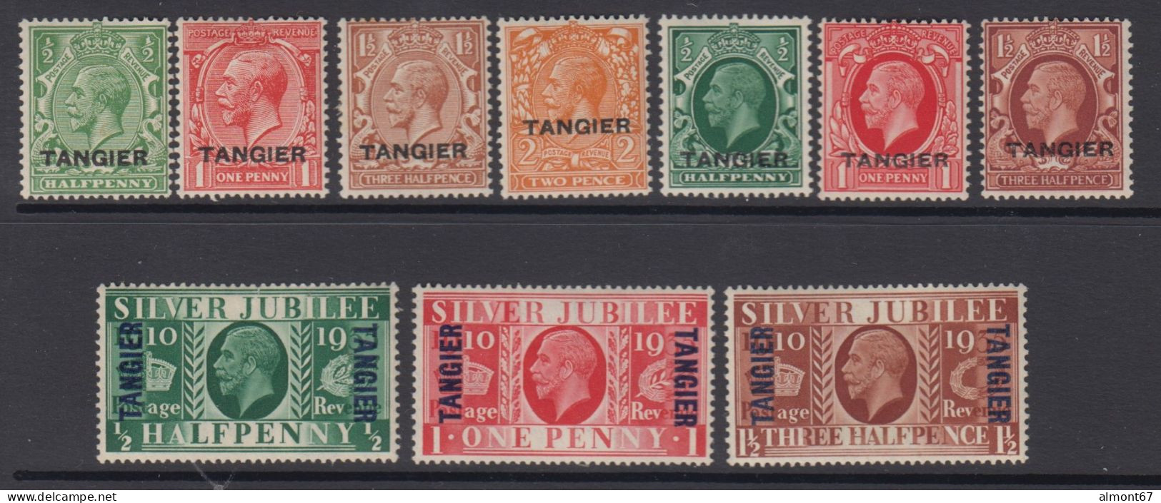 Maroc - Bureaux Anglais - Tanger N° 1 à 10 * - Postämter In Marokko/Tanger (...-1958)