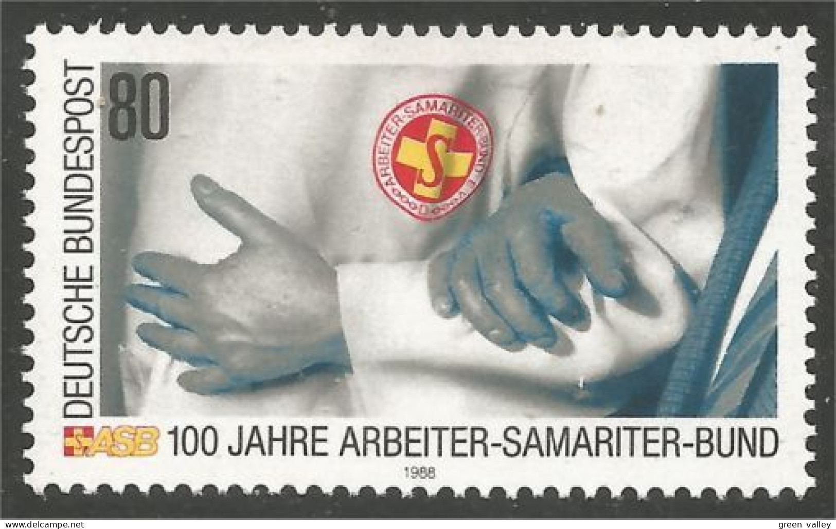 446 Germany Rescue Workers Travailleurs Sauvetage Secourisme MNH ** Neuf SC (GEF-395) - First Aid