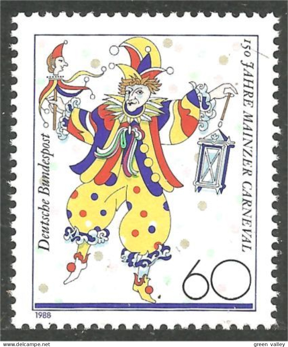 446 Germany Mainz Festival Mayence Carnaval Mask Masque Costume MNH ** Neuf SC (GEF-382) - Carnevale