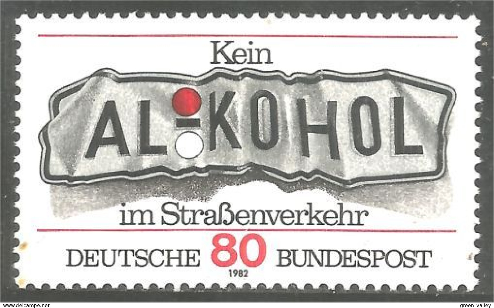 446 Germany Alcool Alcohol Alkohol MNH ** Neuf SC (GEF-305) - Unfälle Und Verkehrssicherheit