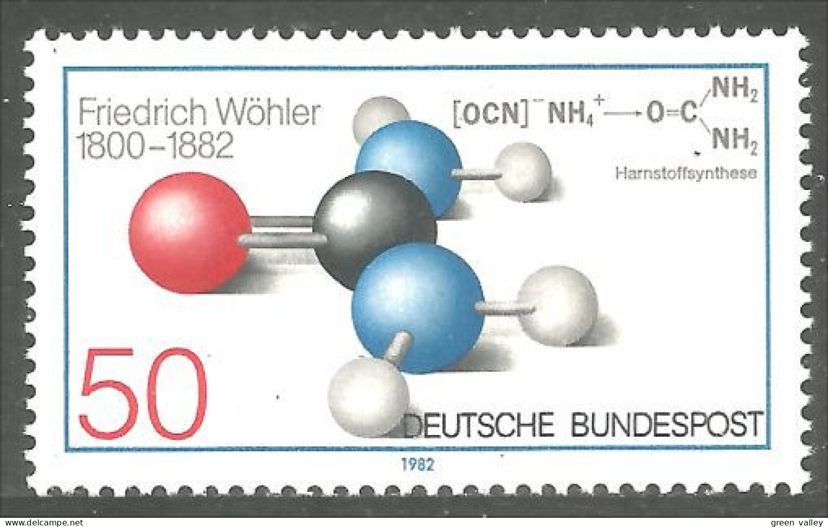 446 Germany Wohler Urea Molecule Urée Chimie Chemistry MNH ** Neuf SC (GEF-308) - Chemie