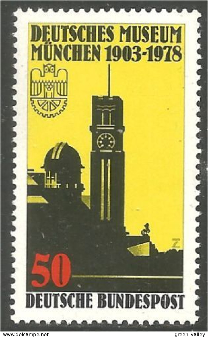 446 Germany Tour Musée Museum Tower Munich Horloge Clock MNH ** Neuf SC (GEF-275) - Uhrmacherei