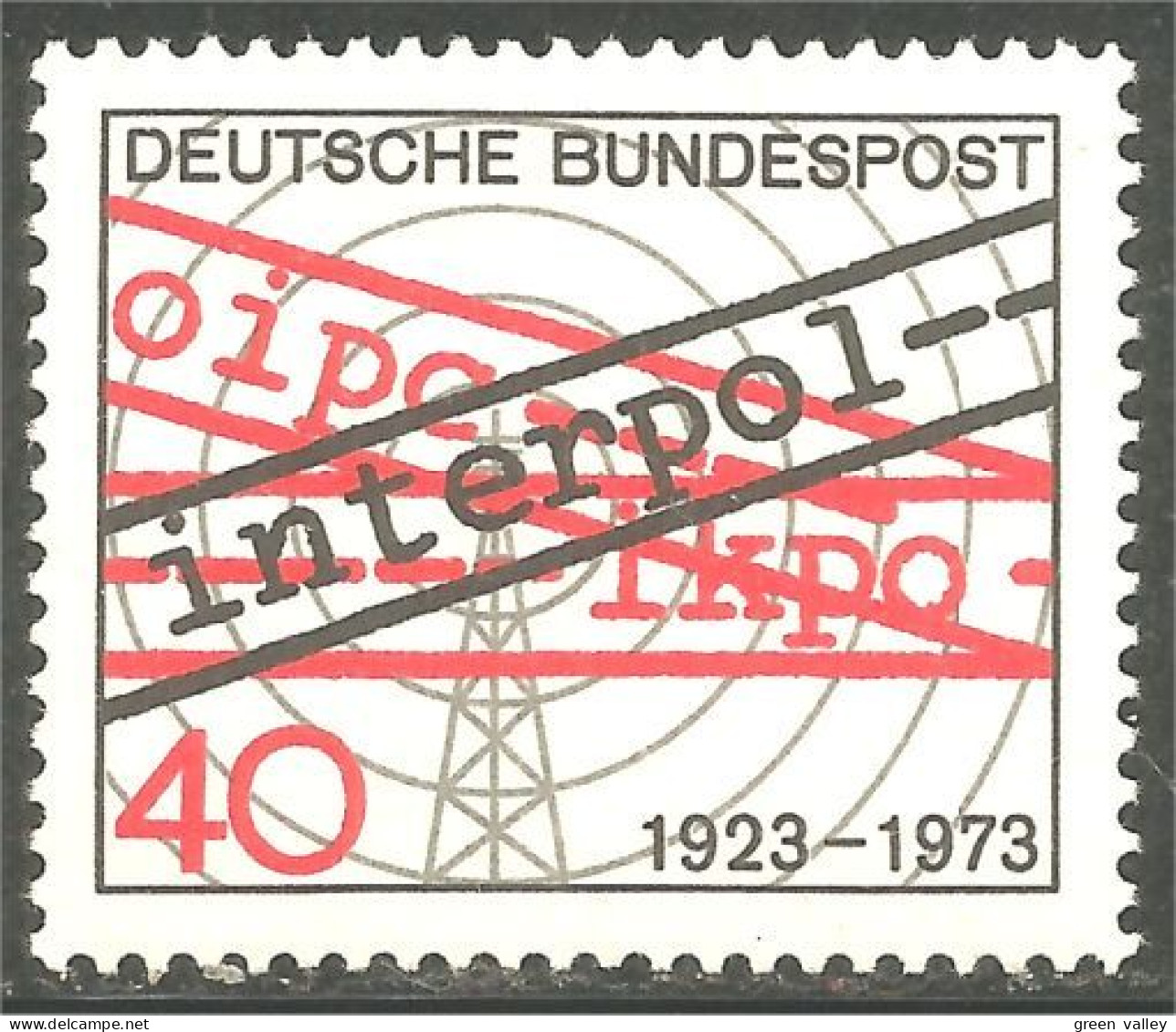 446 Germany Interpol Police MNH ** Neuf SC (GEF-196b) - Police - Gendarmerie