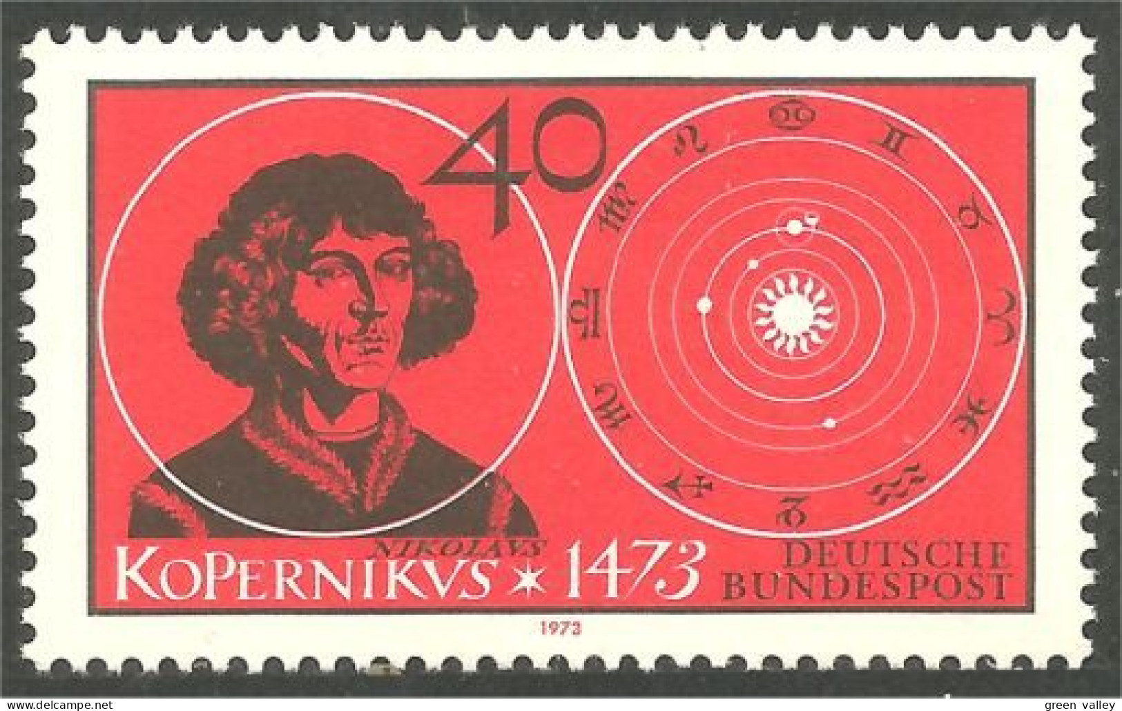 446 Germany Copernic Copernicus Astronome Astronomer MNH ** Neuf SC (GEF-197) - Astronomy