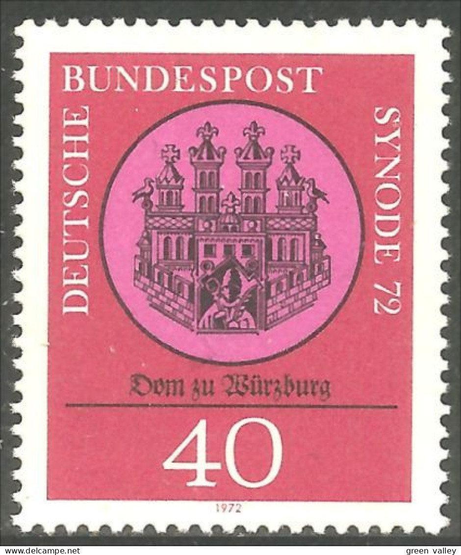 446 Germany Cathédrale Wurzburg Cathedral MNH ** Neuf SC (GEF-189) - Iglesias Y Catedrales