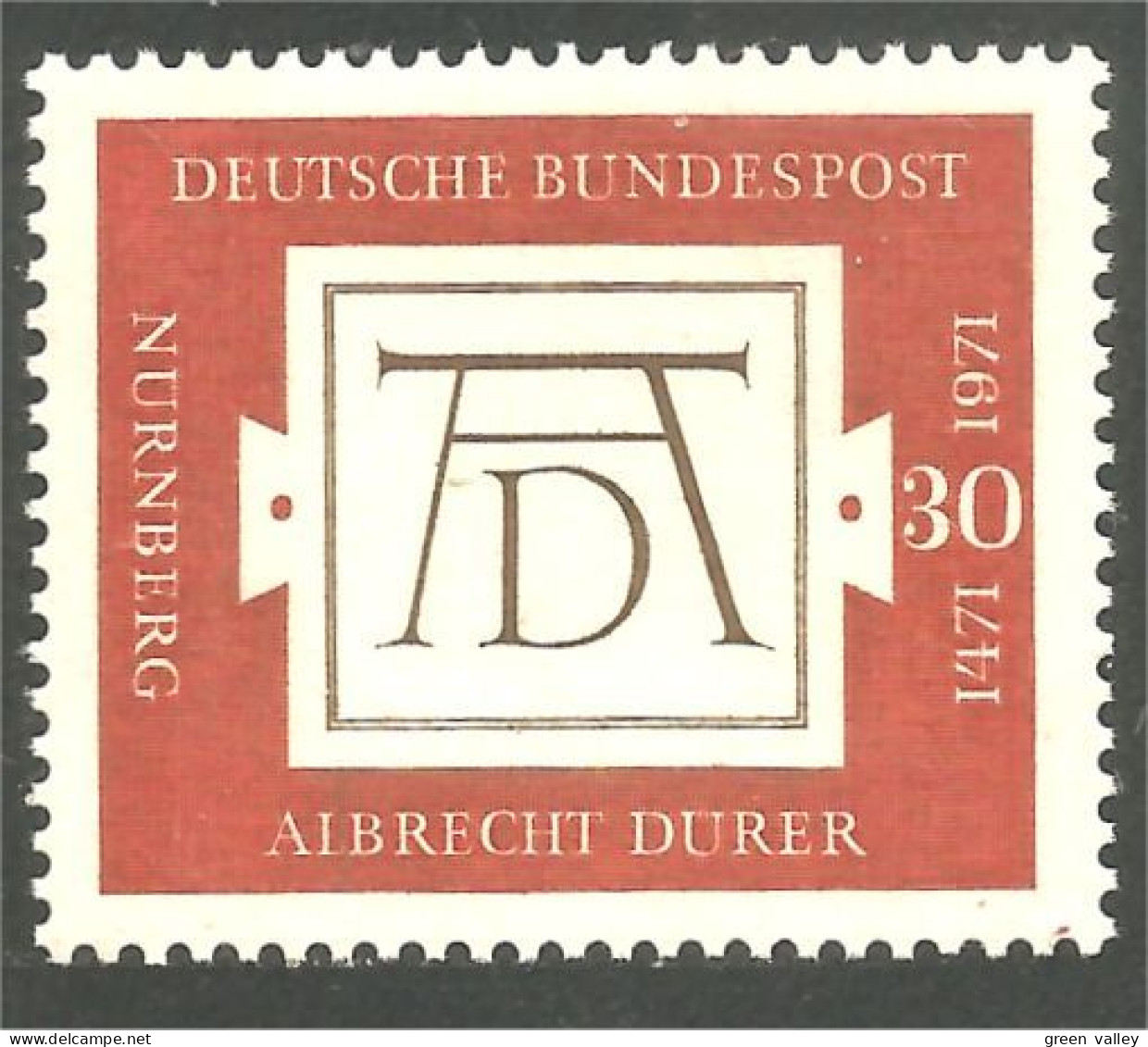 446 Germany Albrecht Durer Signature MNH ** Neuf SC (GEF-176a) - Engravings