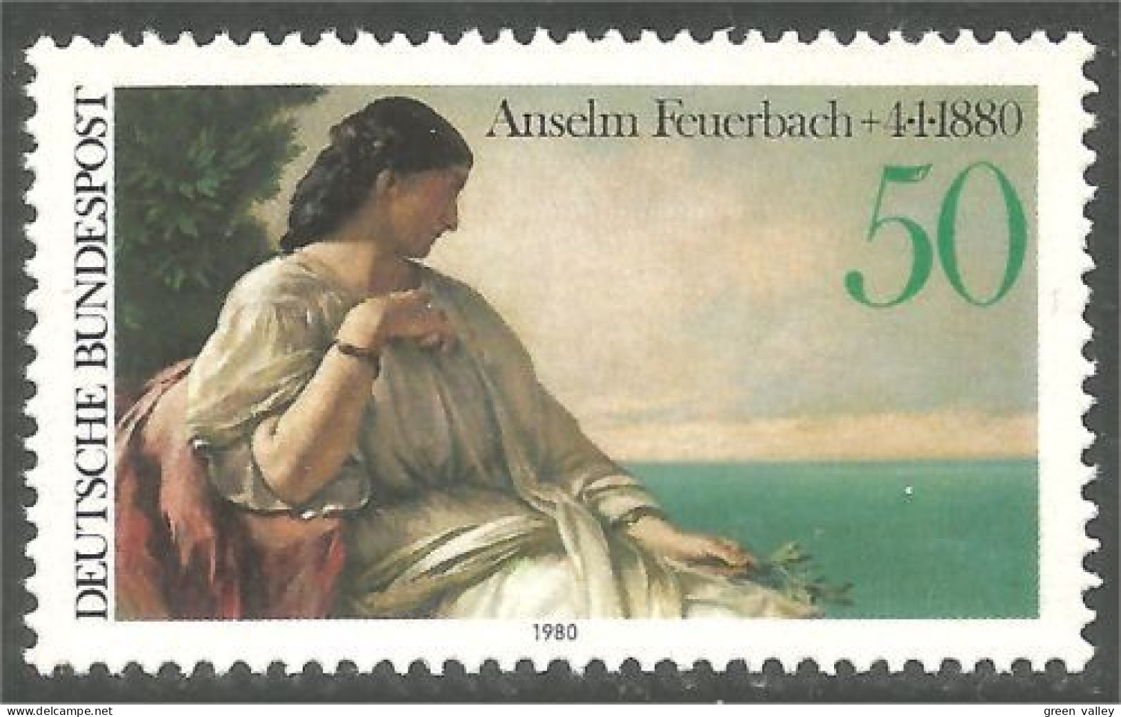 446 Germany Tableau Feuerbach Painting MNH ** Neuf SC (GEF-63b) - Autres & Non Classés