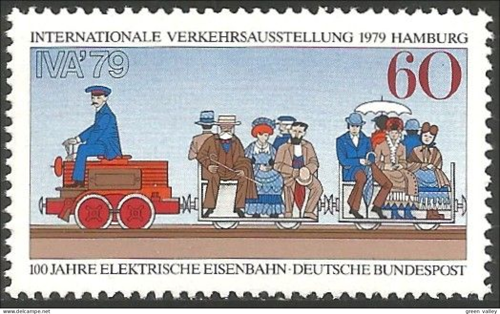 446 Germany Electric Trains Locomotives Electriques MNH ** Neuf SC (GEF-26a) - Altri (Terra)