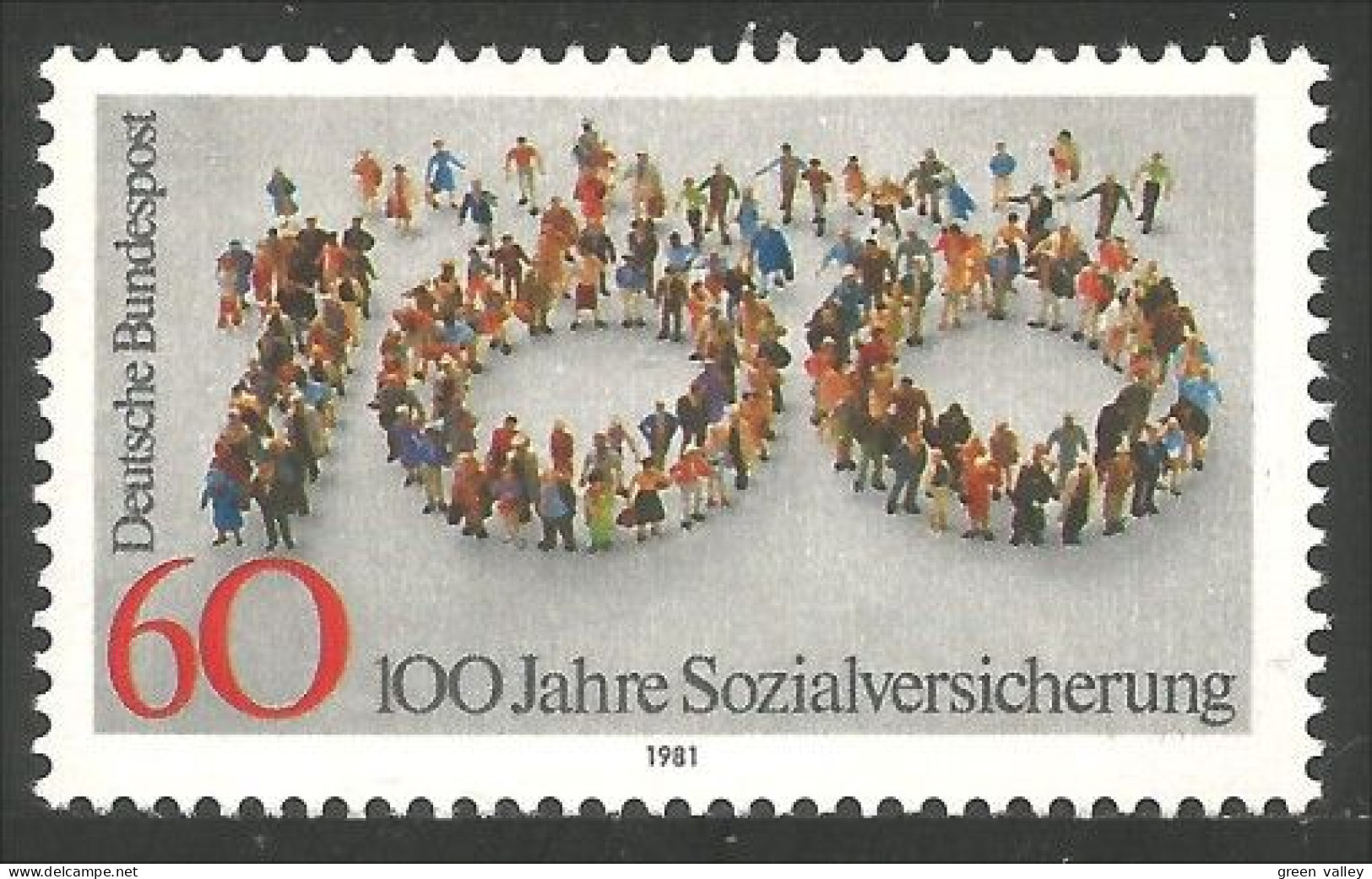 446 Germany Centenary Social Insurance Sécurité Sociale Medecine MNH ** Neuf SC (GEF-29) - Medicine