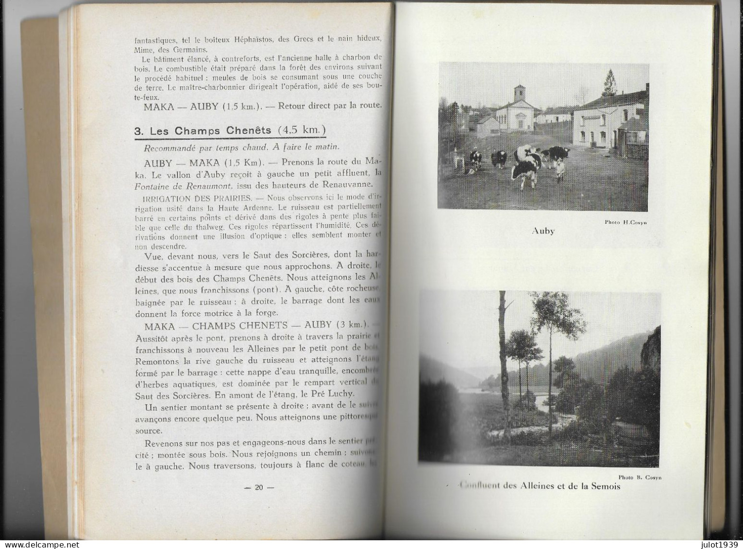 AUBY . ARDENNE BELGE ..-- Guide COSYN . 70 Pages De Vues Et De Lecture Passionnante . Très RARE . - Bertrix