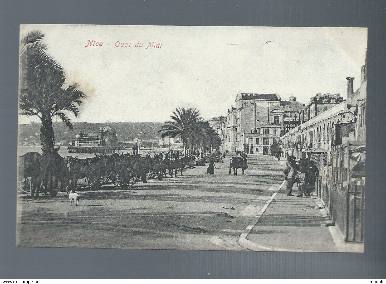 CPA - 06 - Nice - Quai Du Midi - Animée - Circulée En 1904 - Places, Squares