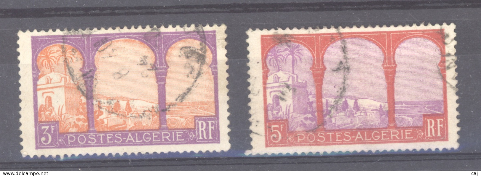 Algérie  :  Yv  55-56  (o)              ,     N2 - Used Stamps