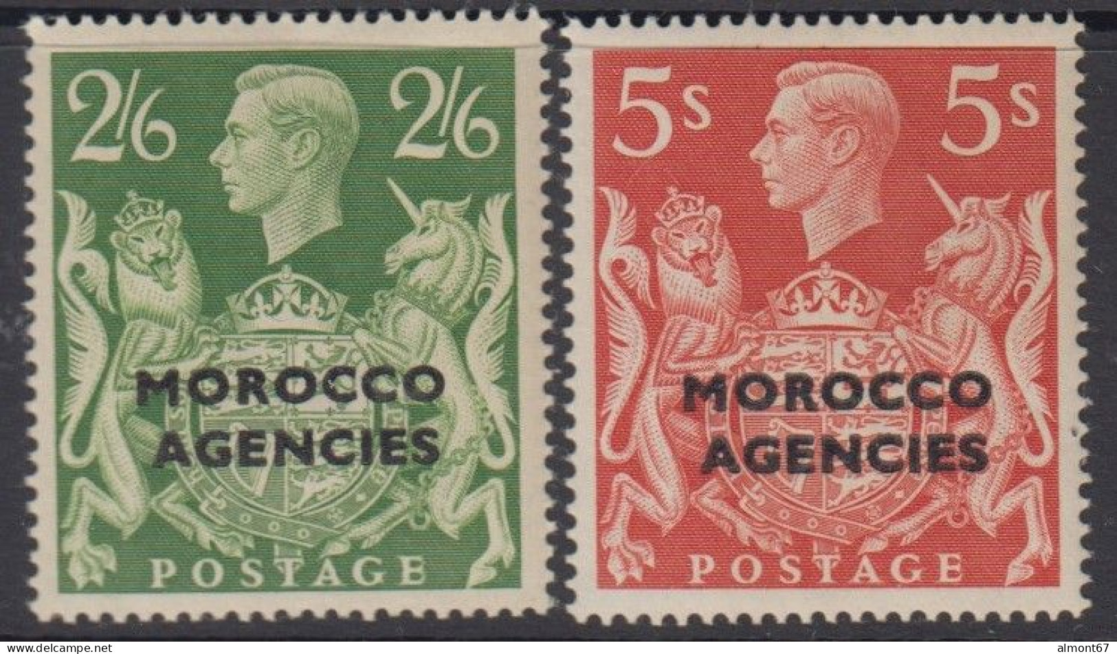 Maroc - Bureaux Anglais - Tous Bureaux N° 54 Et 55 * * - Bureaux Au Maroc / Tanger (...-1958)
