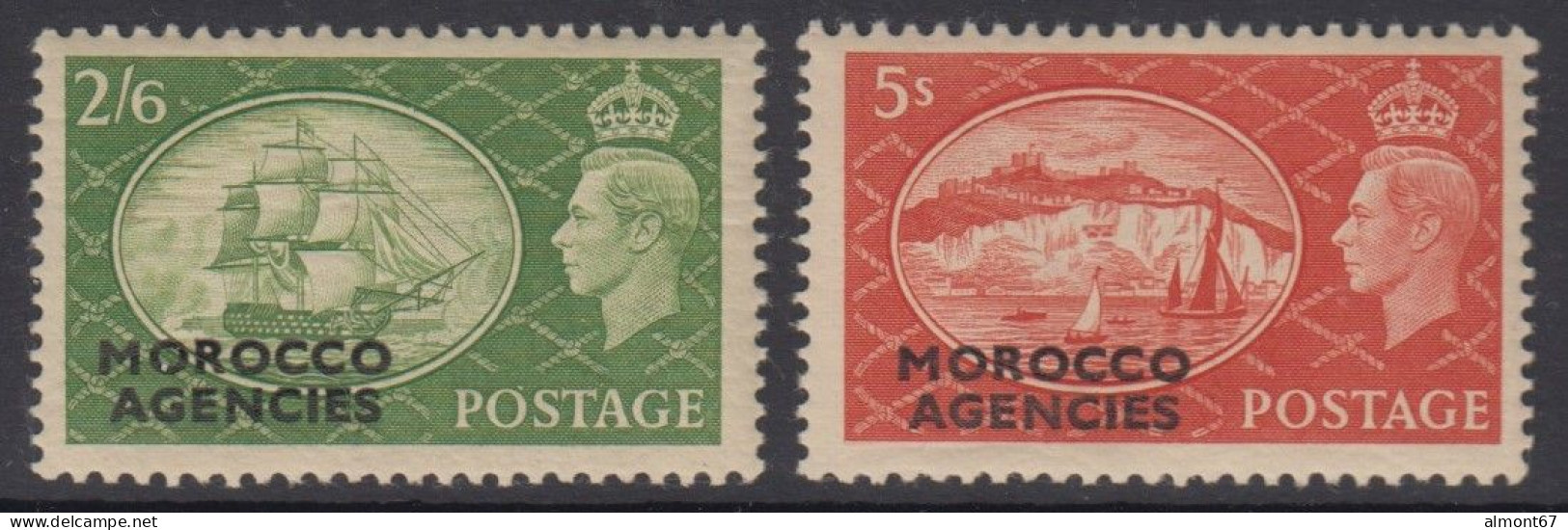 Maroc - Bureaux Anglais - Tous Bureaux N° 61 Et 62 * - Postämter In Marokko/Tanger (...-1958)