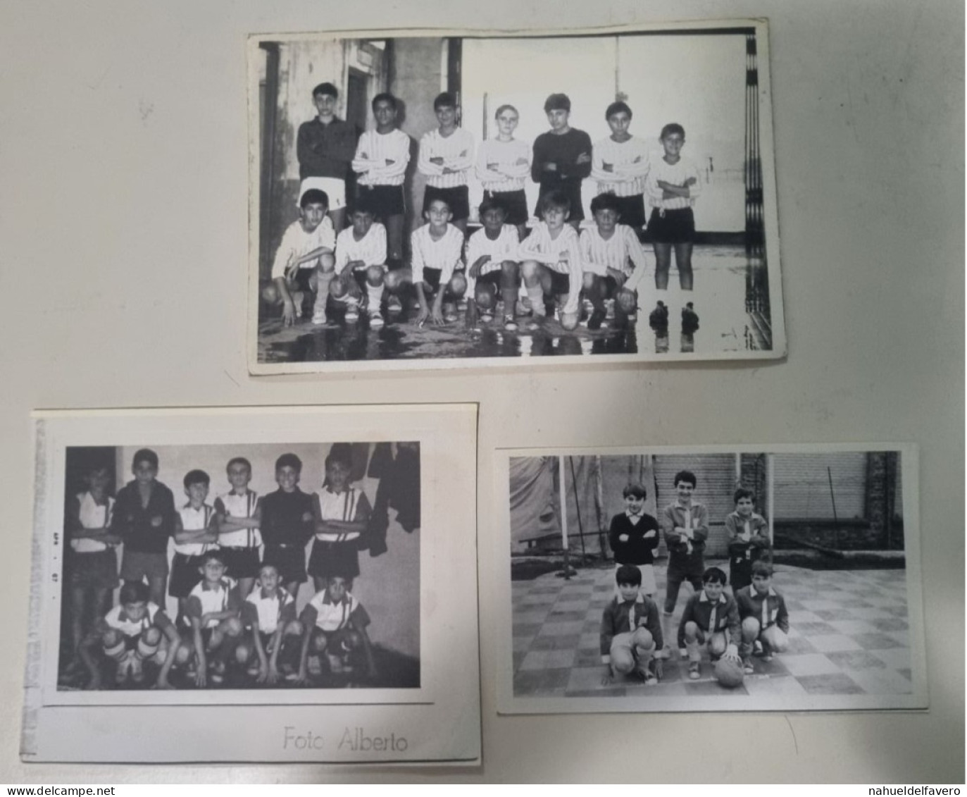 PH - Ph Original - Reproductions De Trois Photos D'équipes De Football D'enfants - Personas